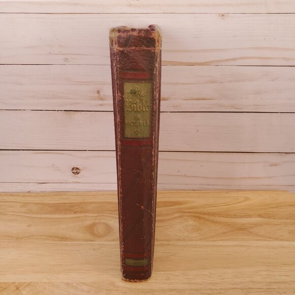 The Bible In Pictures Hardcover Greystone Press 1956 Ed. Illustrated Religious - Picture 3 of 16